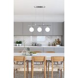 Candellux luster/visilica-oden viseća lampa hrom 3X40W G9 bela abažur | ePonuda.com