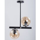 Squid Lighting črna stropna svetilka s steklenim senčilom ø 15 cm Libra | Shoptok.si