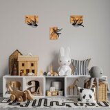 Wallity Zidna dekoracija Free Birds - 333, 25 x 3 x 23 cm, Crna | ePonuda.com