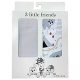 Tri Drugara Muslin Tetra Pelene Saobraćaj Sivi 80X80Cm | ePonuda.com