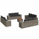  The Living Store Vrtna sedežna garnitura 13-delna z blazinami siv poli ratan - Vrtna Sedežna Garniture, (21451076) | Shoptok.si