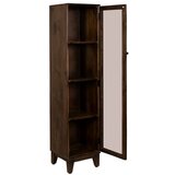 Ixia Rjava vitrina iz masivnega manga 40x180x40 cm Ravi – | Shoptok.si
