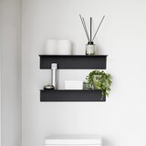 YAMAZAKI Crna metalna polica 50 cm – | shoptok.hr