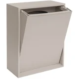 Svetlo siv koš za smeti za ločevanje odpadkov/stenski iz reciklirane plastike Recycling Box –