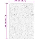  HUARTE kratkih vlakana mekani i perivi crni 200x280 cm | shoptok.hr