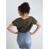 BASIC Feel Good T-shirt-RV-TS-4832.40P-khaki | Shoptok.si