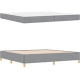  Krevetna konstrukcija Svijetlo siva 200 x 200 cm tkanina | shoptok.hr