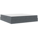  s madracem i skladištem Tamno siva 200 x 200 cm Baršun | shoptok.hr