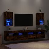 TV ormarići s LED svjetlima 2 kom boja hrasta 30,5x30x60 cm | Eponuda.ba