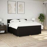  Krevet s oprugama i madracem crni 180x200 cm od tkanine | shoptok.hr