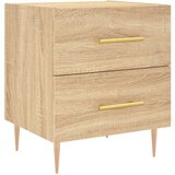 Maison Chic Nočna omarica - Nočna miza sonoma hrast 40x35x47,5 cm inženirski les, (21688218) | Shoptok.si