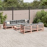  8-dijelni set vrtnih sofa s jastucima masivno drvo duglazije | shoptok.hr