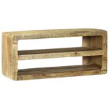 TV ormar s policom Smeđa 80 x 32 x 36 cm Čvrsto drvo manga | shoptok.hr