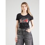 Guess Majica 'ROSES' temno siva / rdeča / črna | Shoptok.si