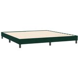  s oprugama s madracima tamno zeleni 180x220 cm baršun | shoptok.hr