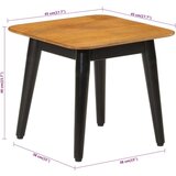  Stolić za kavu 45 x 45 x 40 cm od masivnog drva manga i željeza | shoptok.hr