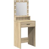  Toaletni stol s LED svjetlima u Sonoma hrastu 50x41x135 cm | shoptok.hr