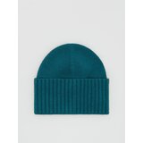 Reserved kapa beanie z visokim deležem recikliranega poliestra - turkizna Cene