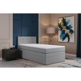 MID.YOU BOXSPRING POSTELJA 90 cm x 200 cm , tekstil, leseni material siva Cene