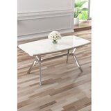 Hanah home trpezarijski sto esla white marble chrome | Eponuda.com