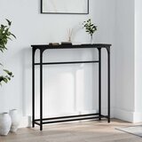  Konzolni stol crni 75 x 19 5 x 75 cm od konstruiranog drva | shoptok.hr