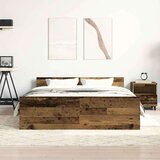 vidaXL Posteljni okvir brez vzmetnice star les 150x200 cm | Shoptok.si