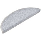  Prostirke za stepenice 10 kom 56x17x3 cm svijetlo sive poluokrugle | shoptok.hr