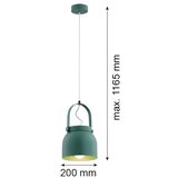  Argon 8283 - Luster na sajli LOGAN 1xE27/15W/230V, prečnik 20 cm, zelena | Eponuda.com