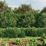 vidaXL Mrežna ograja s prirobnico zelena 2,2x10 m