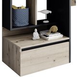 CARRYHOME pisalna miza leseni material antracit, barve hrasta | Shoptok.si