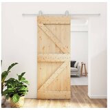 vidaXL Klizna vrata s priborom za montažu 85 x 210 cm masivna borovina | shoptok.hr