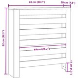  radijatora Crni hrast 78 x 20 x 82 cm | shoptok.hr