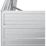  Povišena vrtna gredica 480 x 80 x 45 cm pocinčani čelik srebrna | shoptok.hr