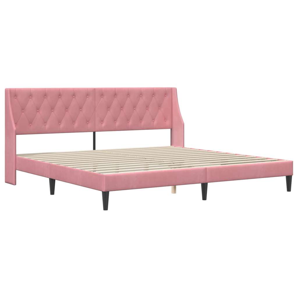  Okvir za krevet Ružičasta 200 x 200 cm Baršun - Ružičasta 200 x 200 cm | shoptok.hr