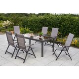 Gardenson VRTNA GARNITURA TRIVERO aluminij rjava, barve grafita | Shoptok.si