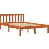 vidaXL Posteljni okvir voščeno rjav 135x190 cm trdna borovina, (21038426) Cene