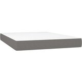  Box spring postelja z vzmetnico temno siva 140x200 cm blago, (20727162) | Shoptok.si