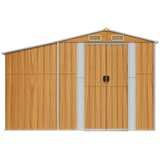  Vrtno spremište svjetlosmeđe 277 x 279 x 179 cm pocinčani čelik | shoptok.hr