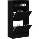 vidaXL Omarica za čevlje črna 60x34x116 cm inženirski les Cene