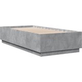  Okvir kreveta s LED svjetlima boja betona 90 x 200 cm drveni | Eponuda.ba