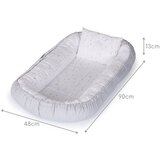 Chipolino gnijezdo za bebe Baby Nest Grey Moons 90 x 48 cm | shoptok.hr