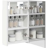  Kopalniška ogledalna omara s polico Bela 30 x 10,5 x 50 cm, (5000232858) | Shoptok.si