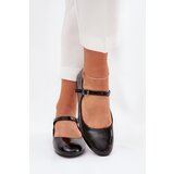 Boto Patent Ballerinas With Strap Black Arrivara | shoptok.hr