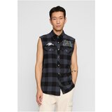 Brandit Men's sleeveless shirt Ozzy Checkshirt sleeveless black/gray | shoptok.hr