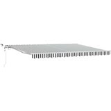 Tenda na automatsko uvlačenje LED antracit i bijela 450x300 cm | shoptok.hr