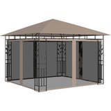  Sjenica s mrežom protiv komaraca 3x3x2,73 m smeđe-siva 180 g/m² | shoptok.hr