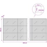  Gabion s žicom debljine 3,5 mm i mrežom 5x5 cm 800x10x150 cm | shoptok.hr