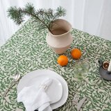 Linen Tales Laneni stolnjak 140x250 cm Evergreen Damask – | shoptok.hr