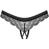 Obsessive Chemeris Crotchless Panties Black M/L | Shoptok.si