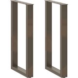  Noge za barski stol U-oblik 2 kom Prirodni čelik 40 x (90-91) cm Čelik - Prirodna 40 x (90-91) cm 2 1 | shoptok.hr